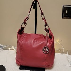 EUC Michael Kors Shoulder Tote, Medium- Deep Red!!